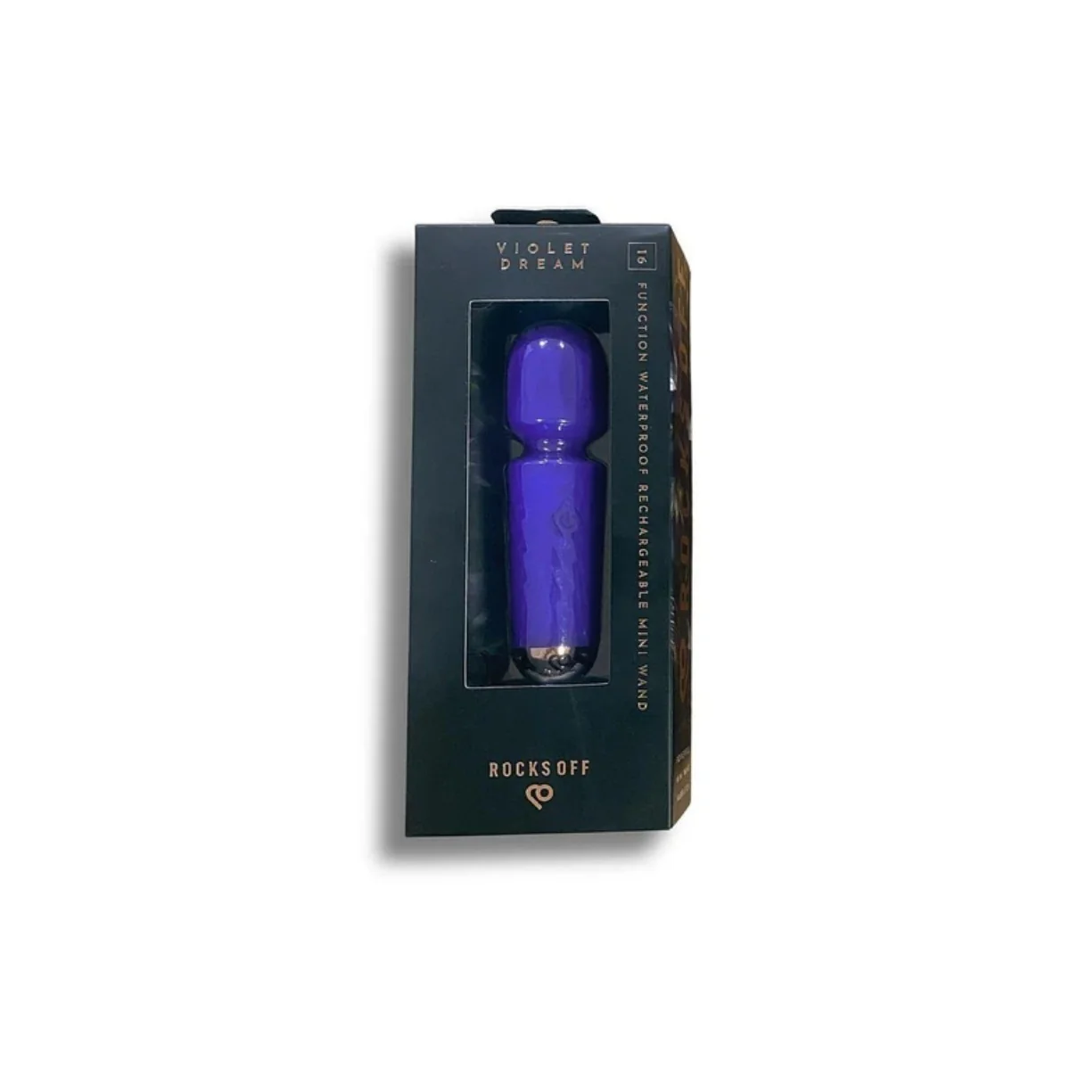 Rocks Off Rechargeable Mini Wand Vibrator Violet Dream - Image 2