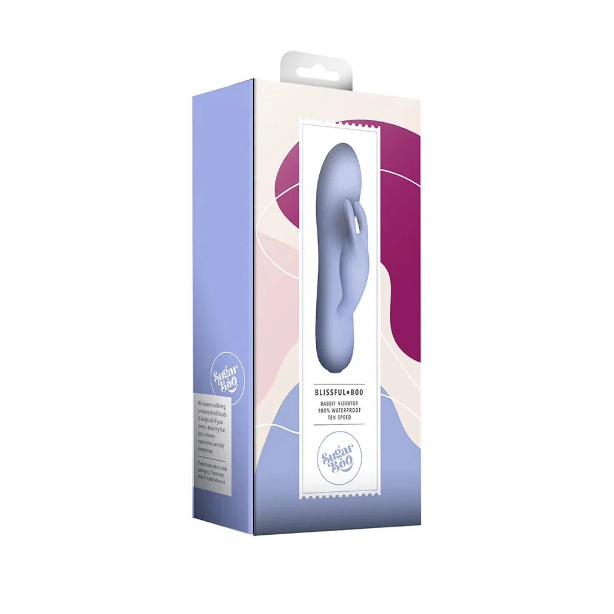 Rocks Off Sugar Boo Blissful Boo Rabbit Vibrator Baby Blue - Image 2