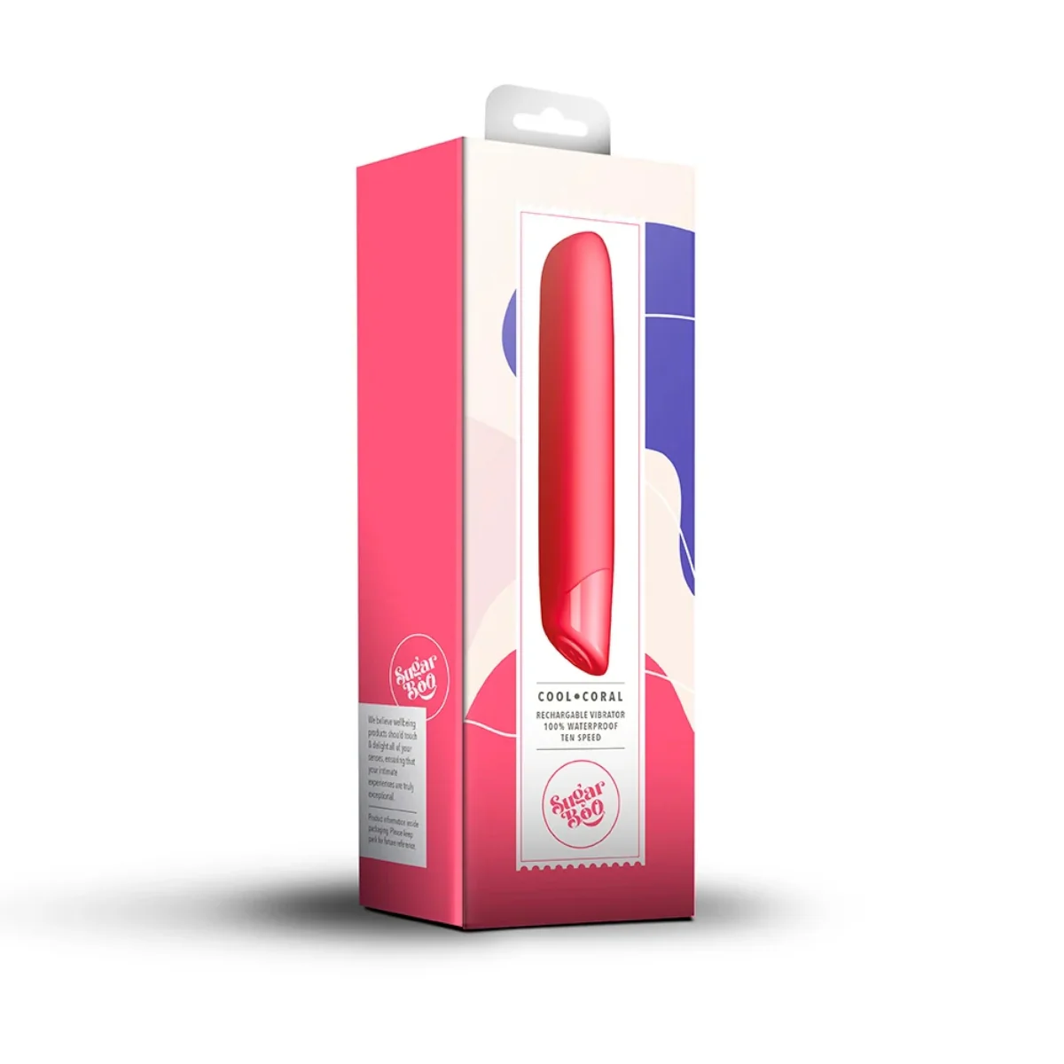 Rocks Off Sugar Boo Cool Coral Vibrator Coral - Image 2