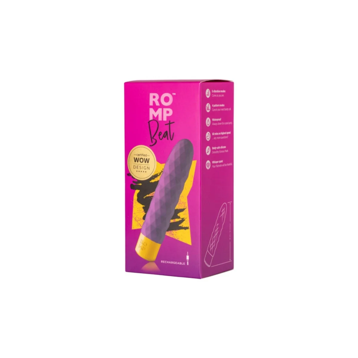 ROMP Beat Bullet Vibrator Purple - Image 7