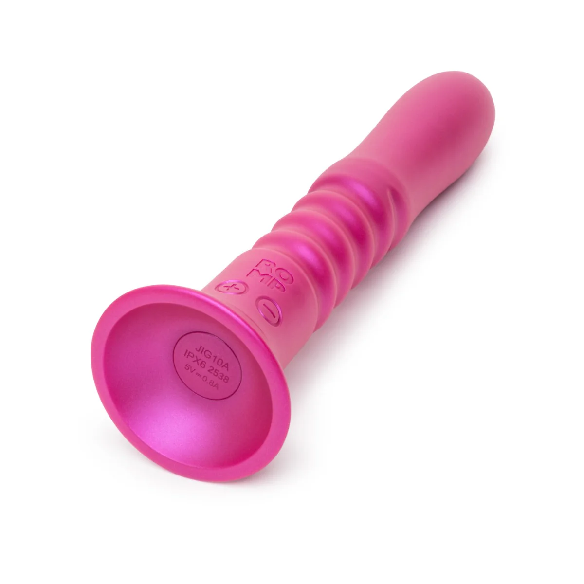 ROMP Jiggle Thrusting Vibrator Pink - Image 3