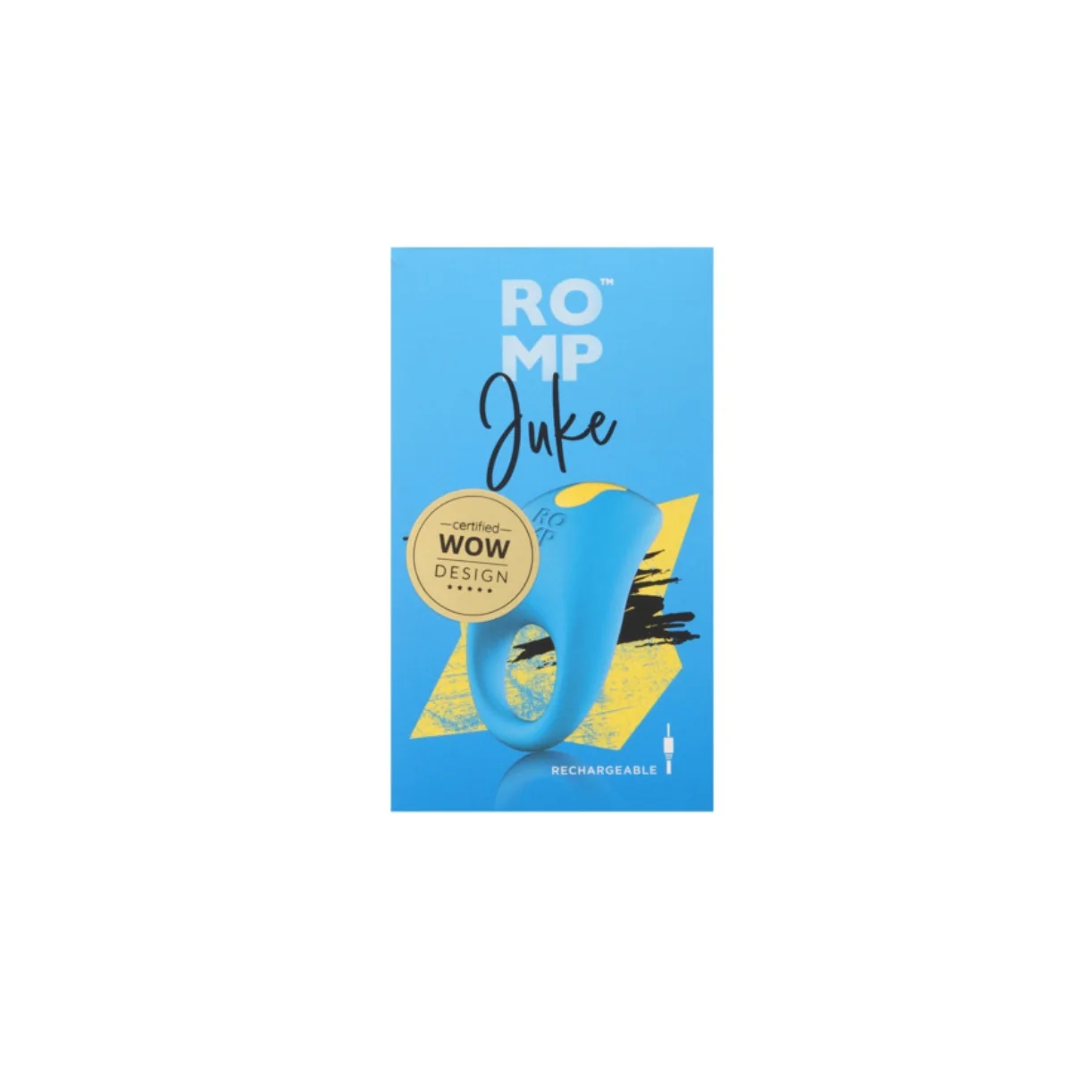 ROMP Juke Vibrating Cock Ring Blue - Image 2