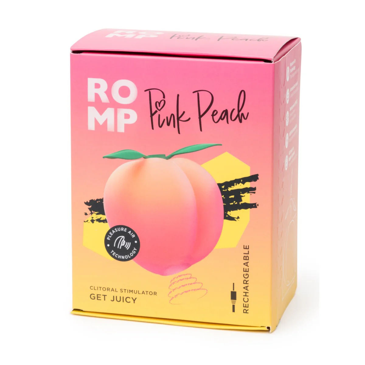 ROMP Pink Peach Clitoral Stimulator Pink - Image 2