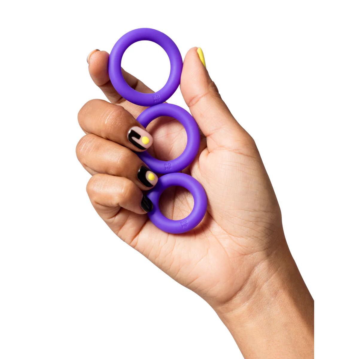 ROMP Remix Trio Cock Rings Purple - Image 3