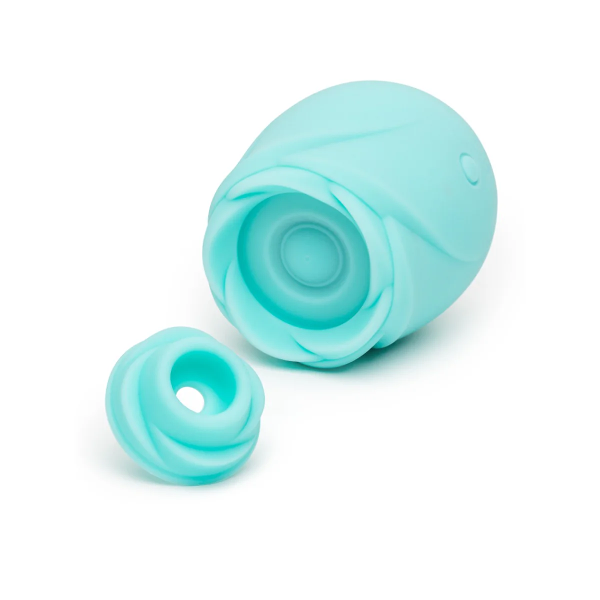 ROMP Rose Glow In The Dark Clitoral Stimulator Turquoise - Image 3