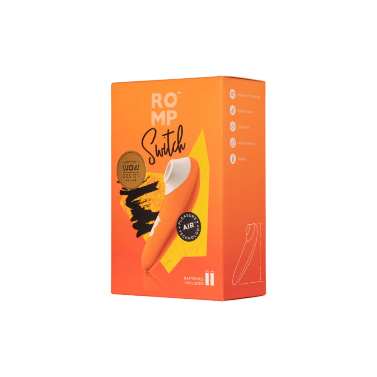 ROMP Switch Clitoral Vibrator Orange - Image 10