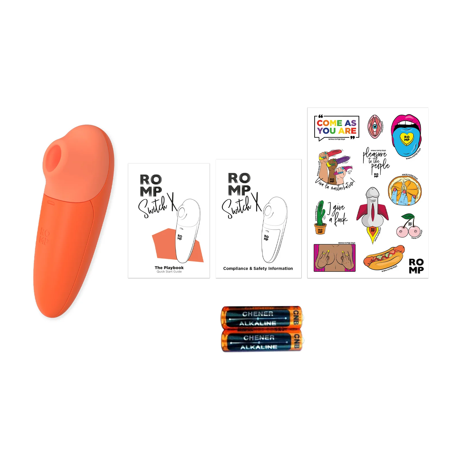 ROMP Switch X Compact Clitoral Stimulator Orange - Image 5