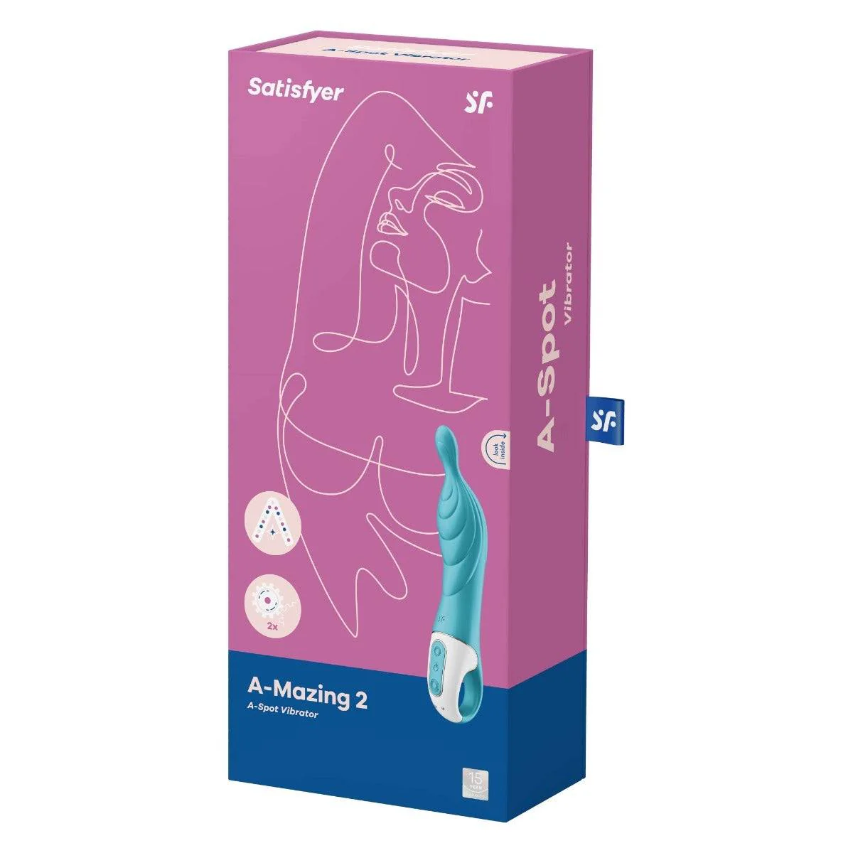 Satisfyer A-Mazing 2 A-Spot Vibrator Turquoise - Image 2