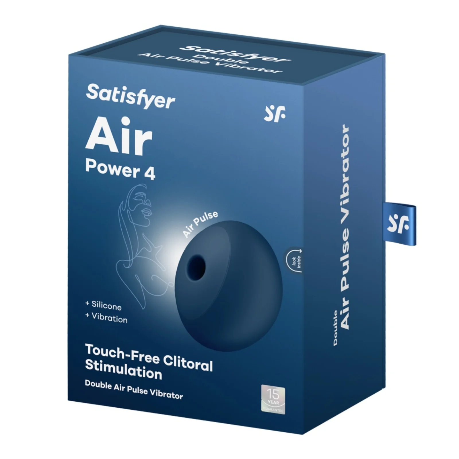 Satisfyer Air Power 4 Double Air Pulse Vibrator Blue - Image 2