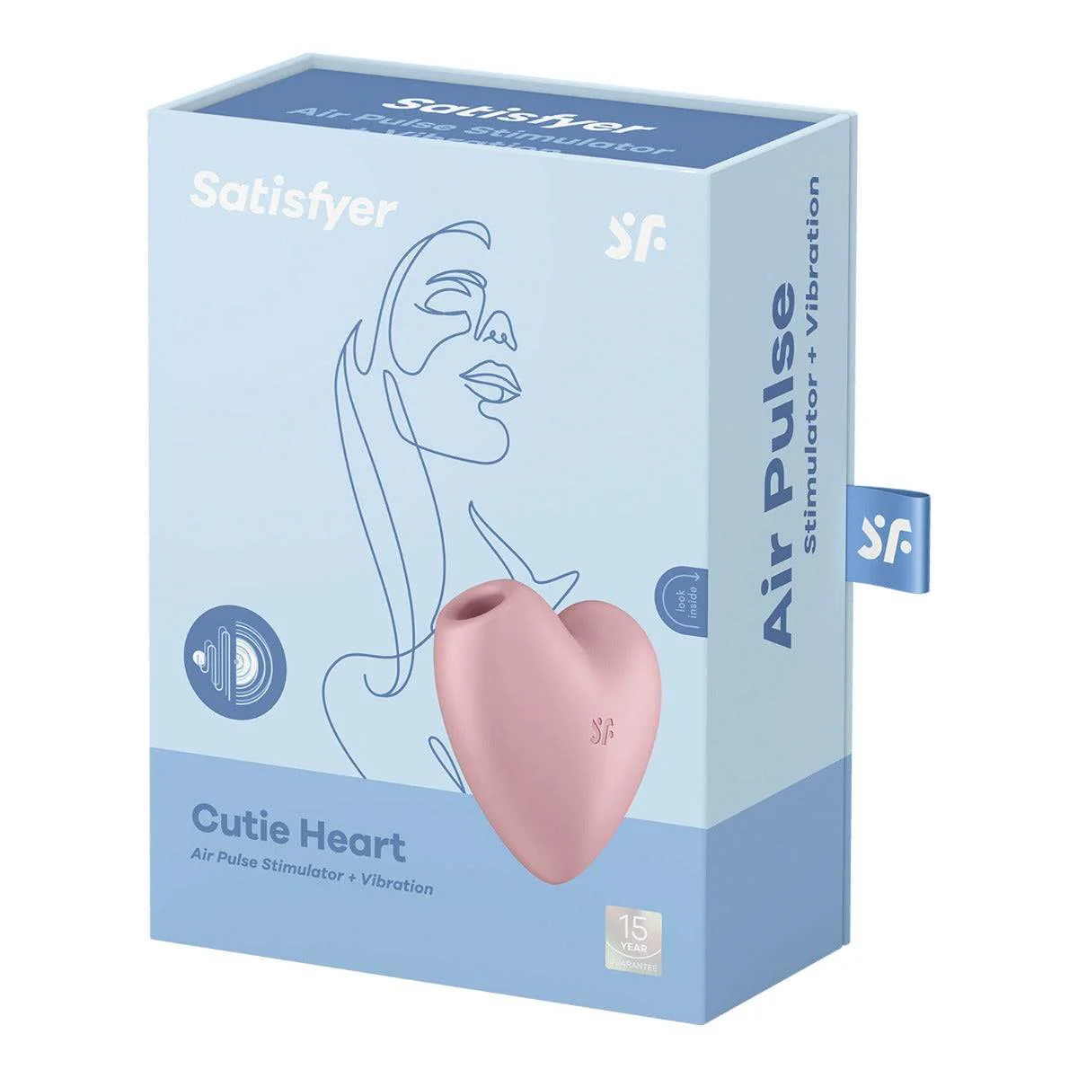 Satisfyer Cutie Heart Air Pulse Stimulator Light Red - Image 2