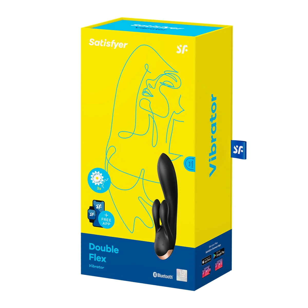 Satisfyer Double Flex Vibrator Black - Image 2
