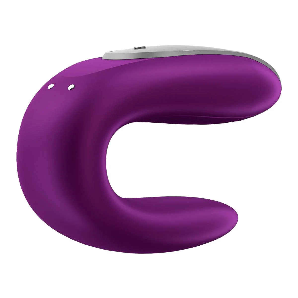 Satisfyer Double Fun Partner Vibrator Violet - Image 3