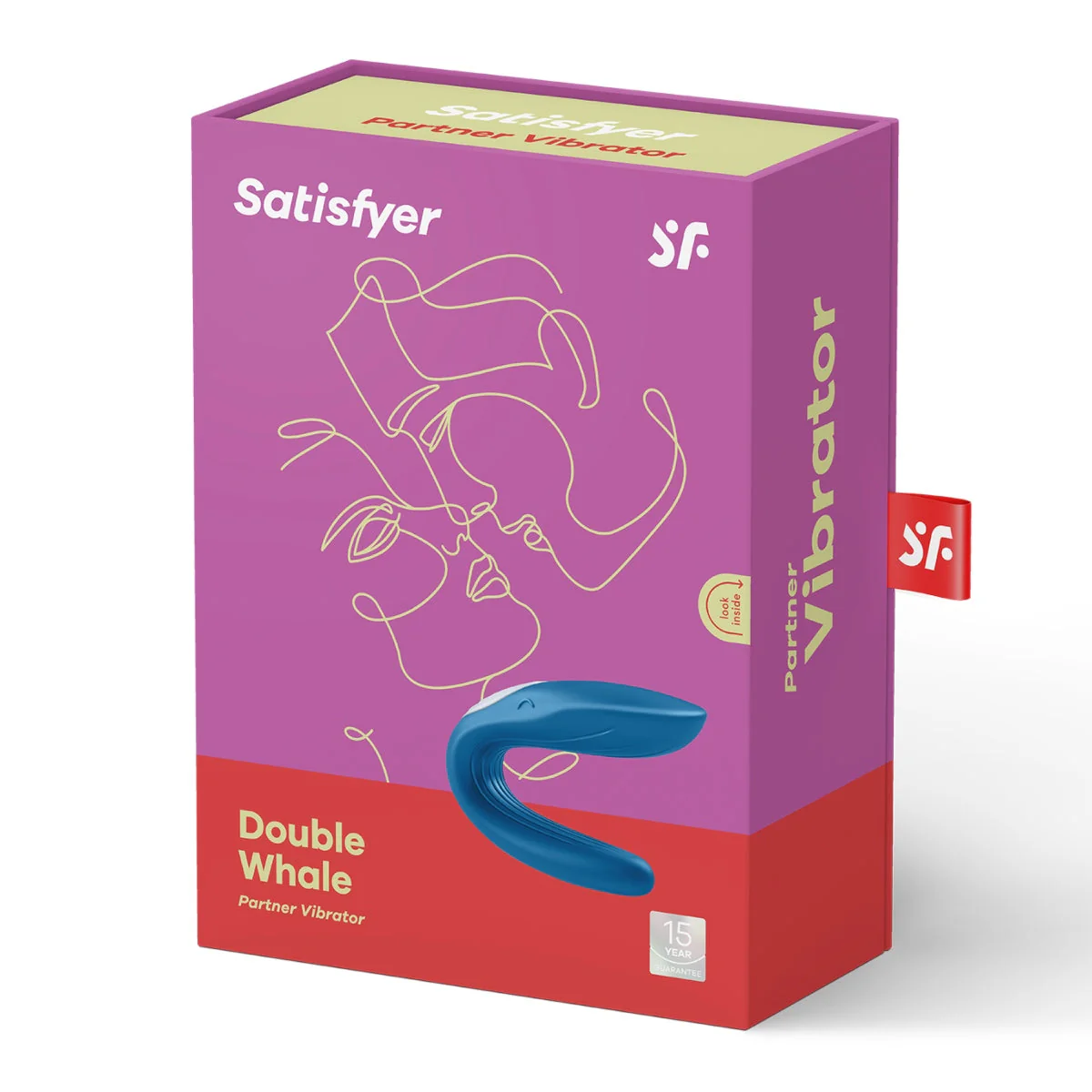 Satisfyer Double Whale Partner Vibrator Blue - Image 2