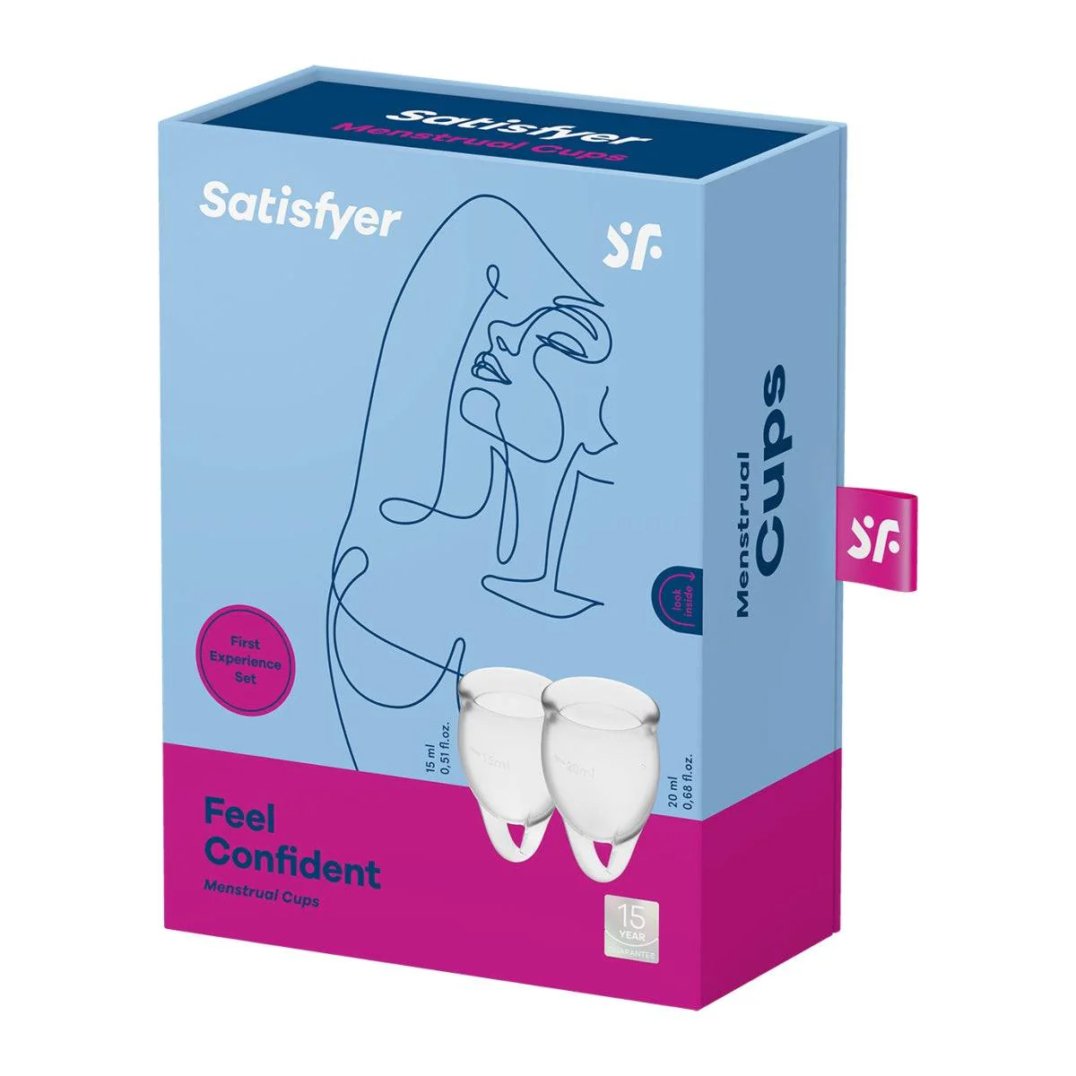 Satisfyer Feel Confident Menstrual Cups Clear - Image 2