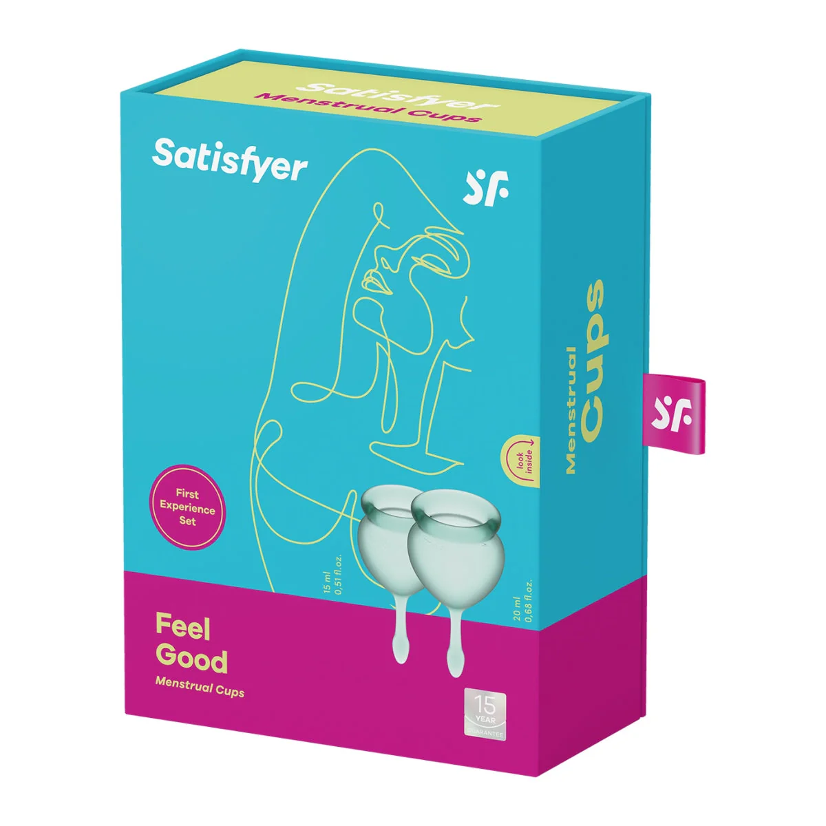 Satisfyer Feel Good Menstrual Cups Green - Image 2