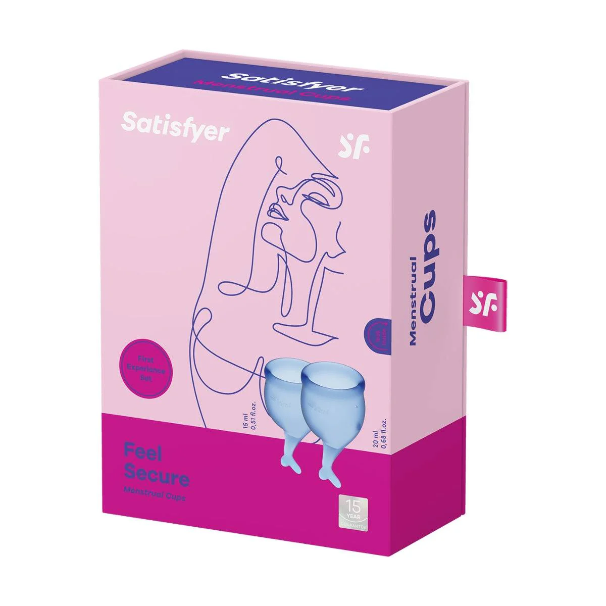 Satisfyer Feel Secure Menstrual Cups Deep Blue - Image 2