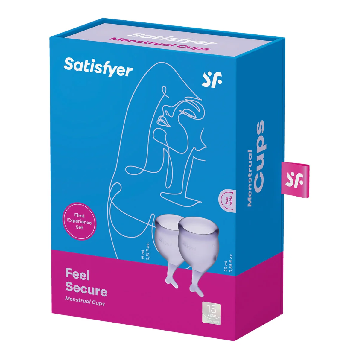 Satisfyer Feel Secure Menstrual Cups Lilac - Image 2