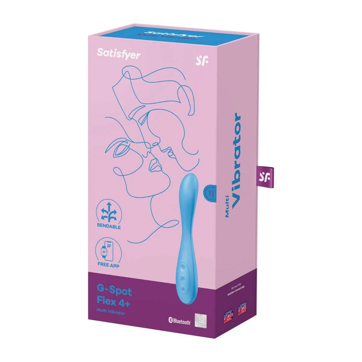 Satisfyer G-Spot Flex 4 Plus Multi Vibrator With App Connect Blue - Image 2