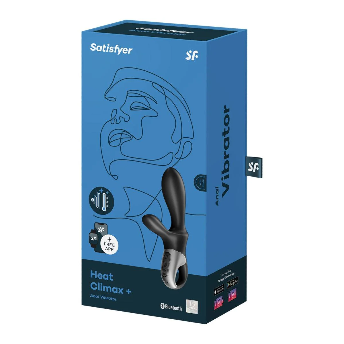 Satisfyer Heat Climax Plus Anal Vibrator Black - Image 2