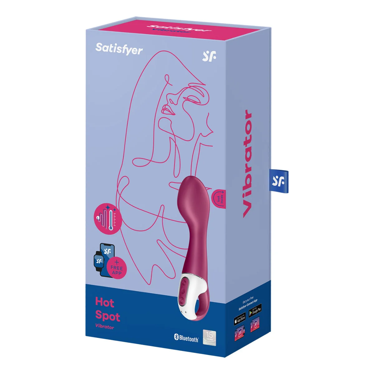 Satisfyer Hot Spot Vibrator Berry Red - Image 2
