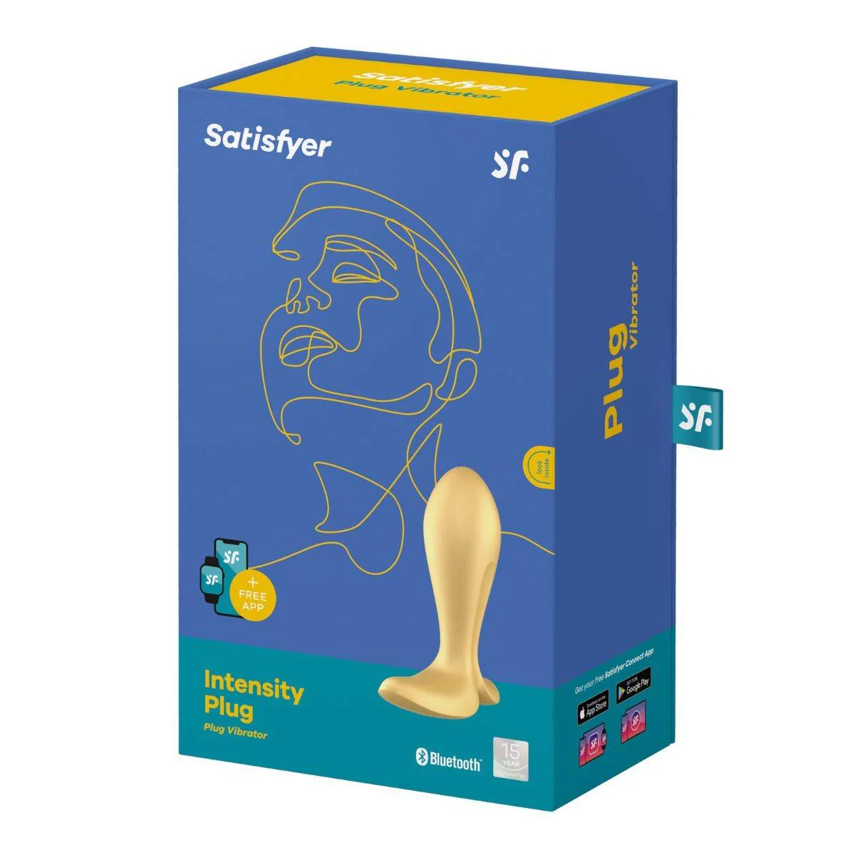 Satisfyer Intensity Vibrating Butt Plug Gold - Image 2