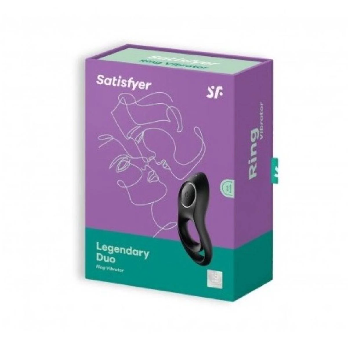 Satisfyer Legendary Duo Vibrating Cock Ring Black - Image 2