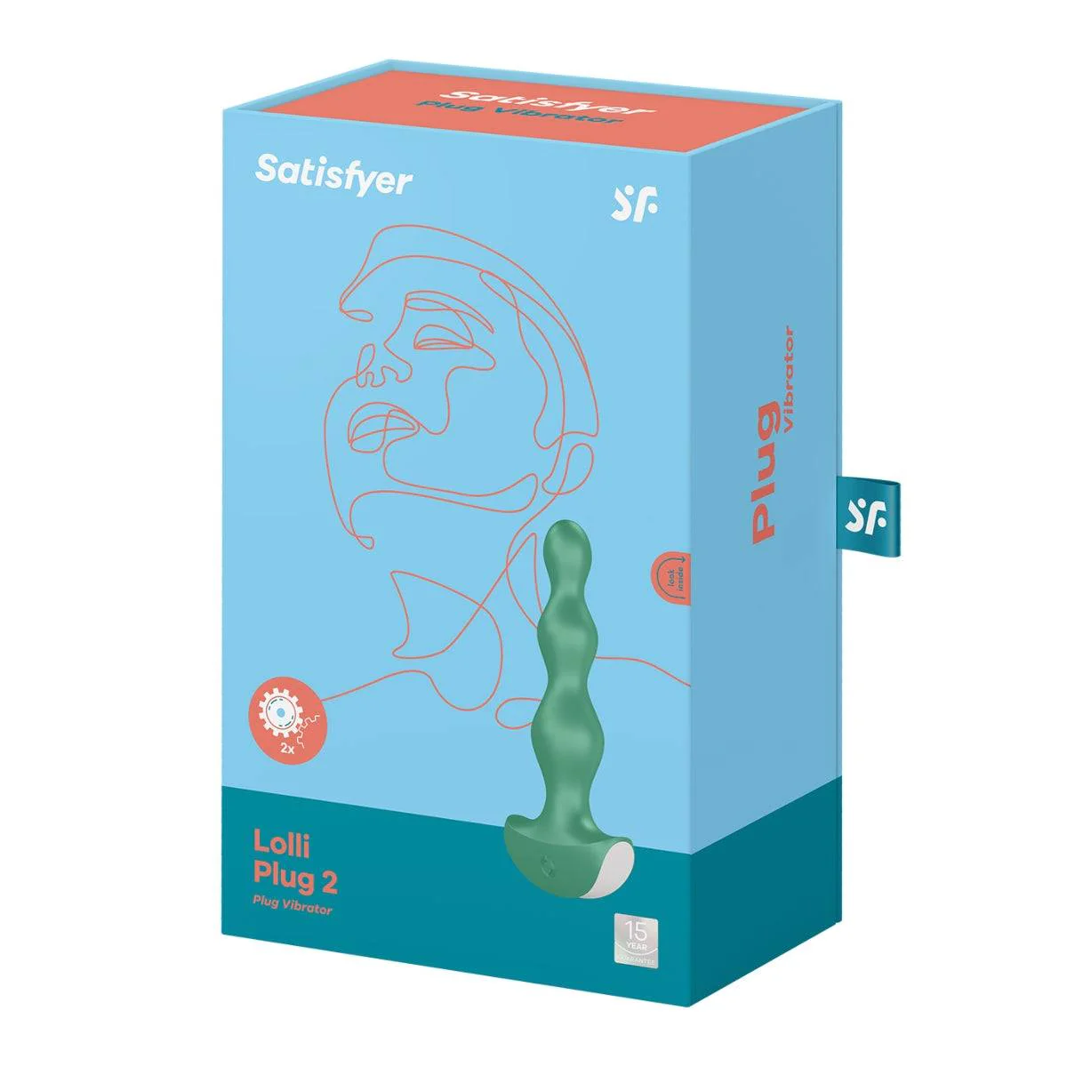Satisfyer Lolli Plug 2 Anal Vibrator Green - Image 2