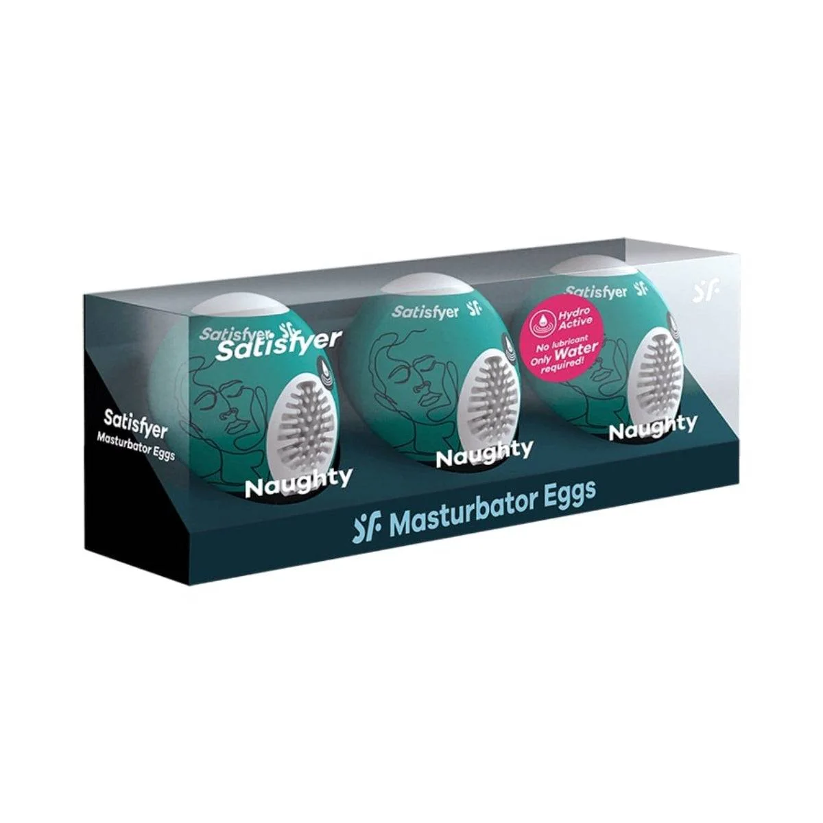 Satisfyer Masturbator Egg 3 Pack Naughty Green - Image 2