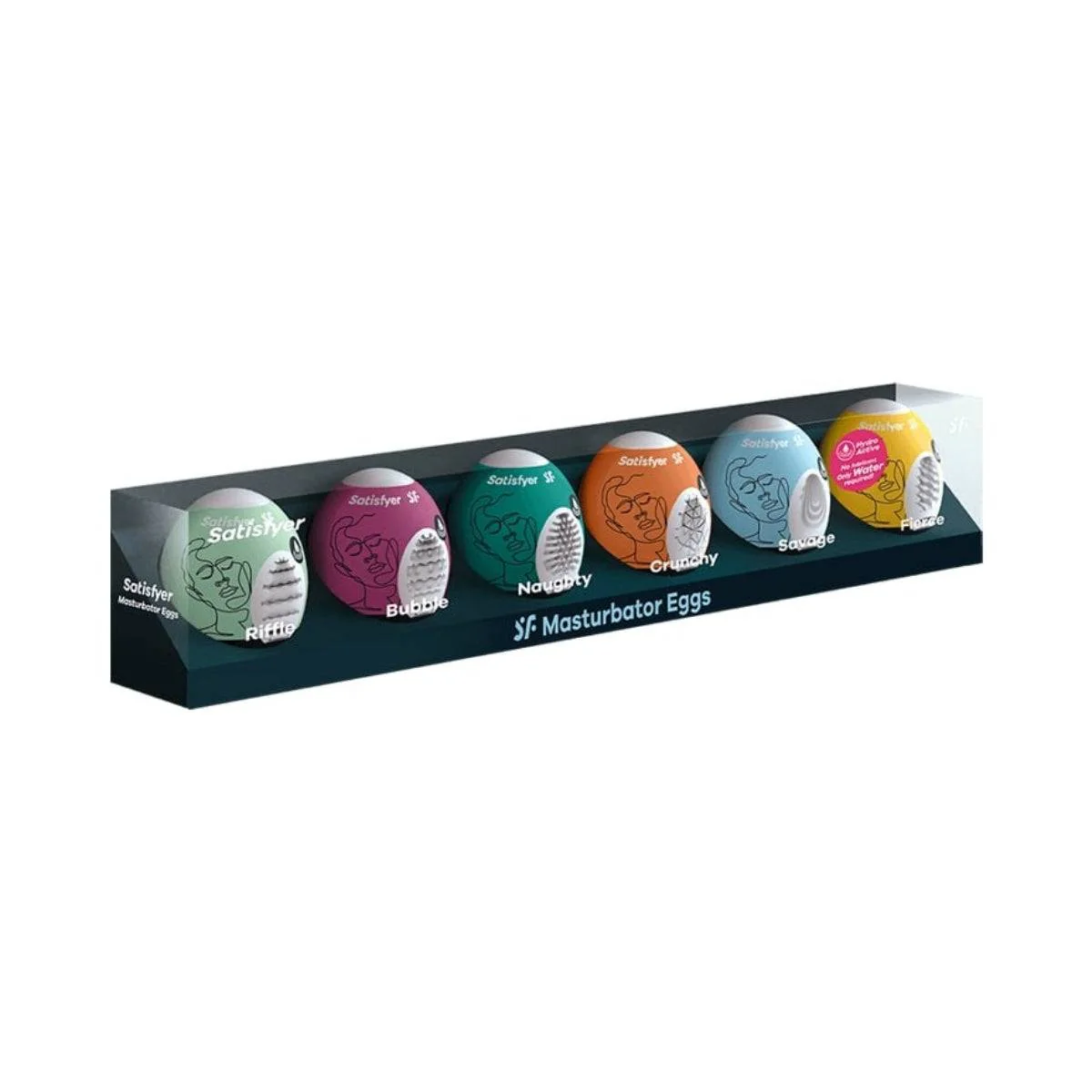 Satisfyer Masturbator Egg 6 Pack Assorted - Image 2