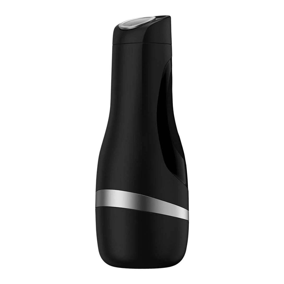 Satisfyer Men Classic Silver Masturbator Black