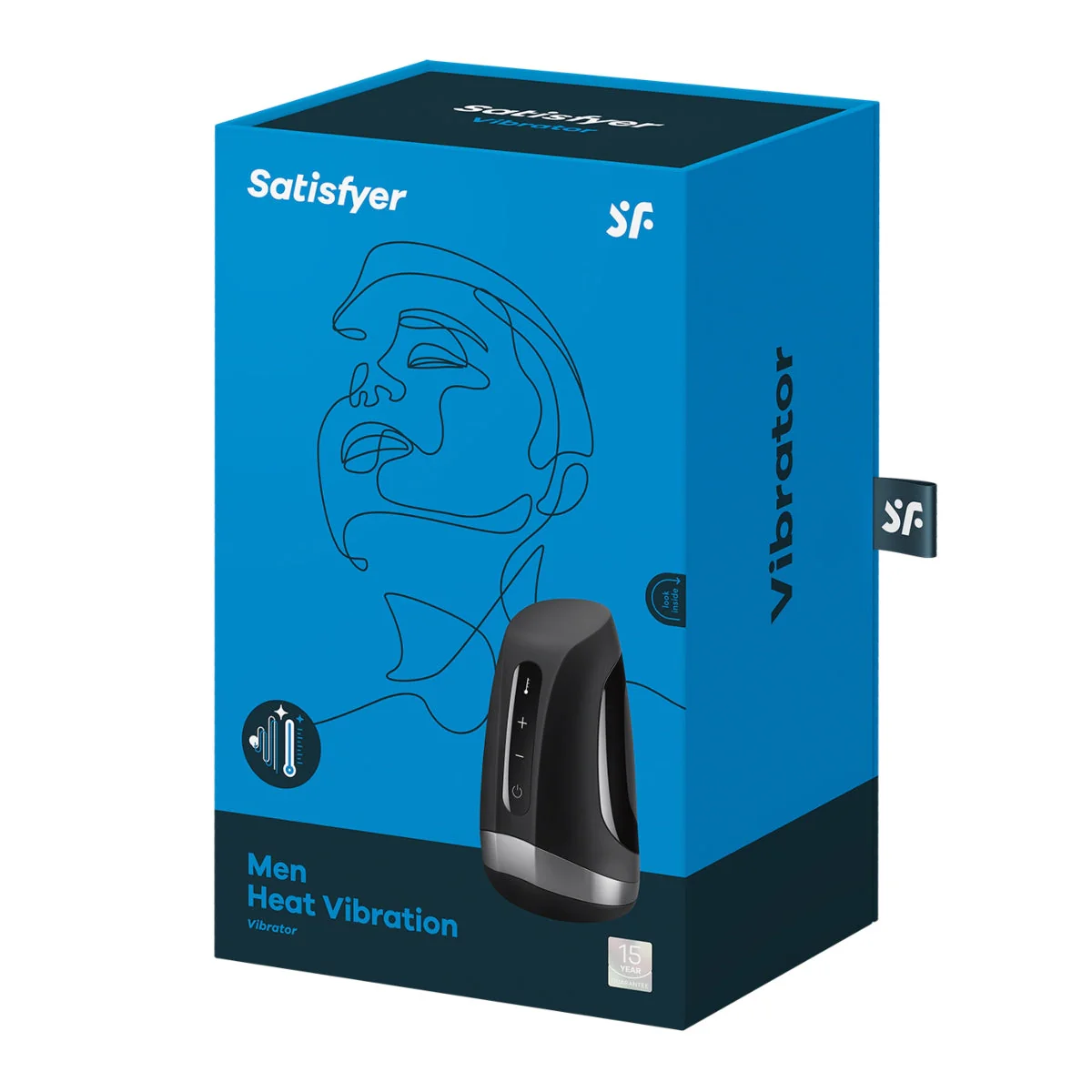 Satisfyer Men Heat Vibration Masturbator Black - Image 2
