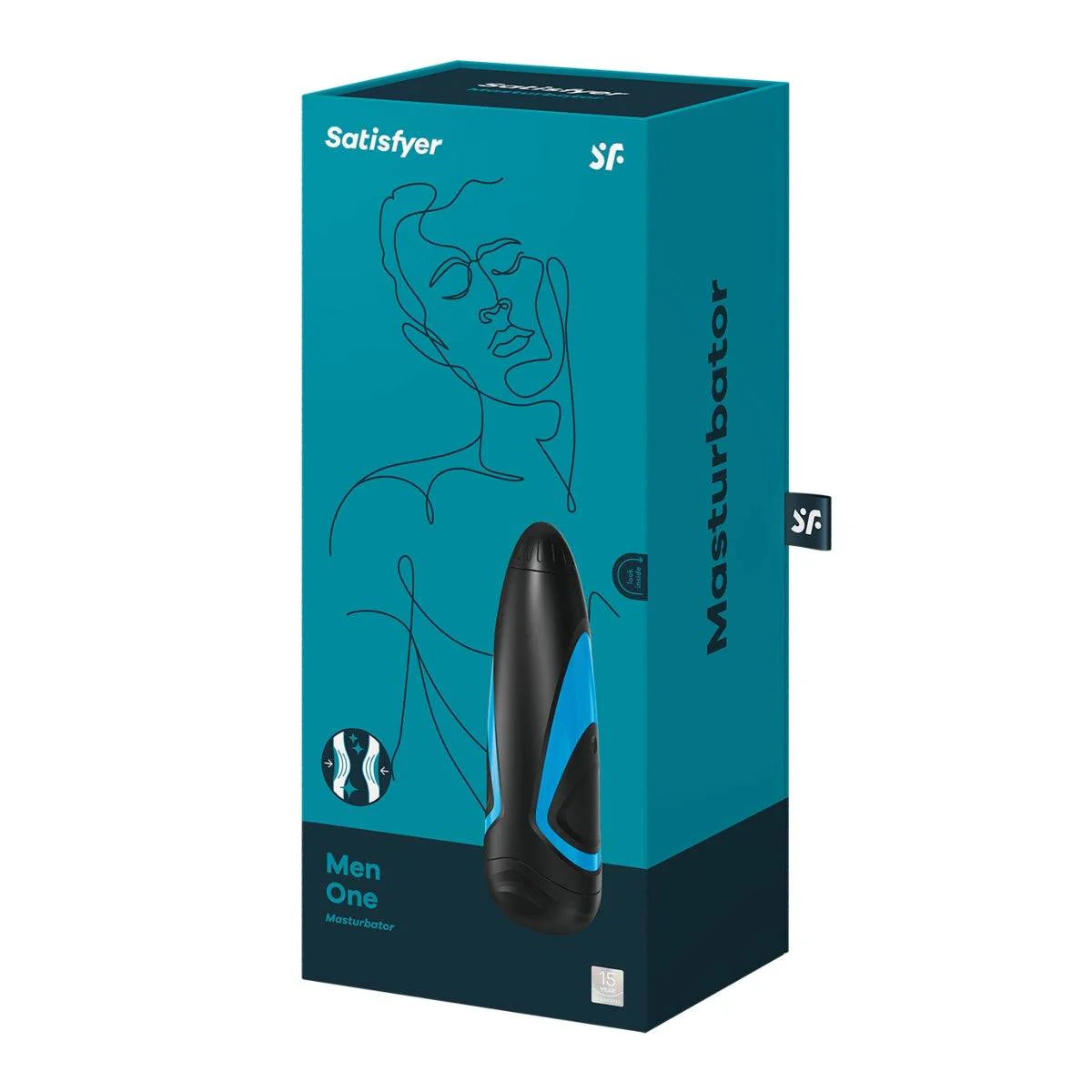 Satisfyer Men One Masturbator Black Blue - Image 2