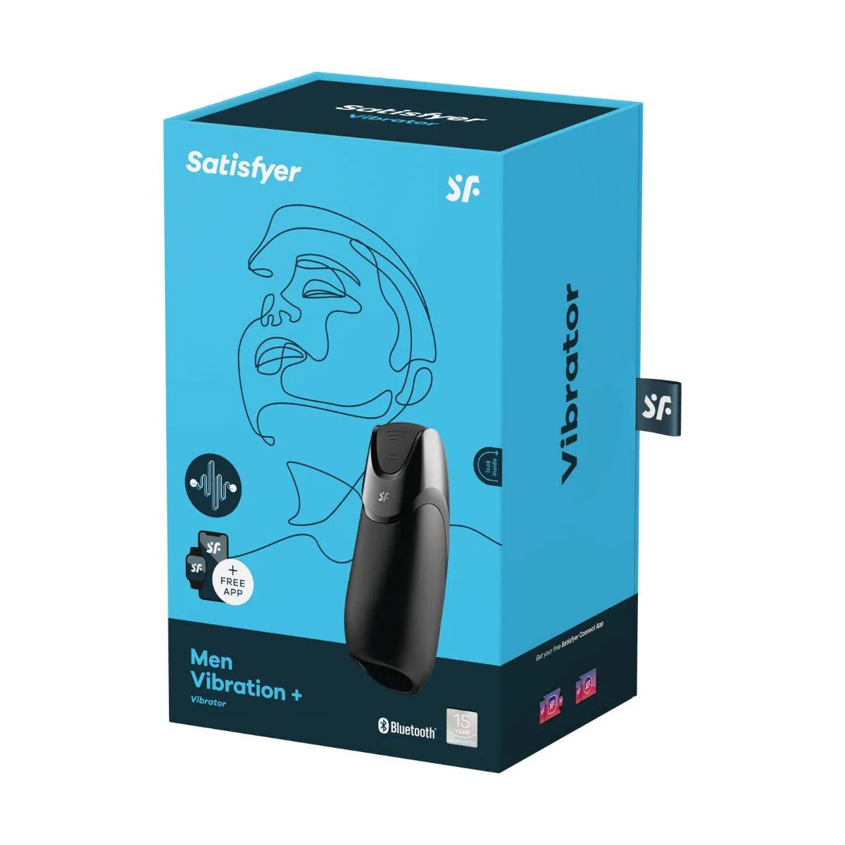 Satisfyer Men Vibration Plus Masturbator With Connect App Black - Image 2