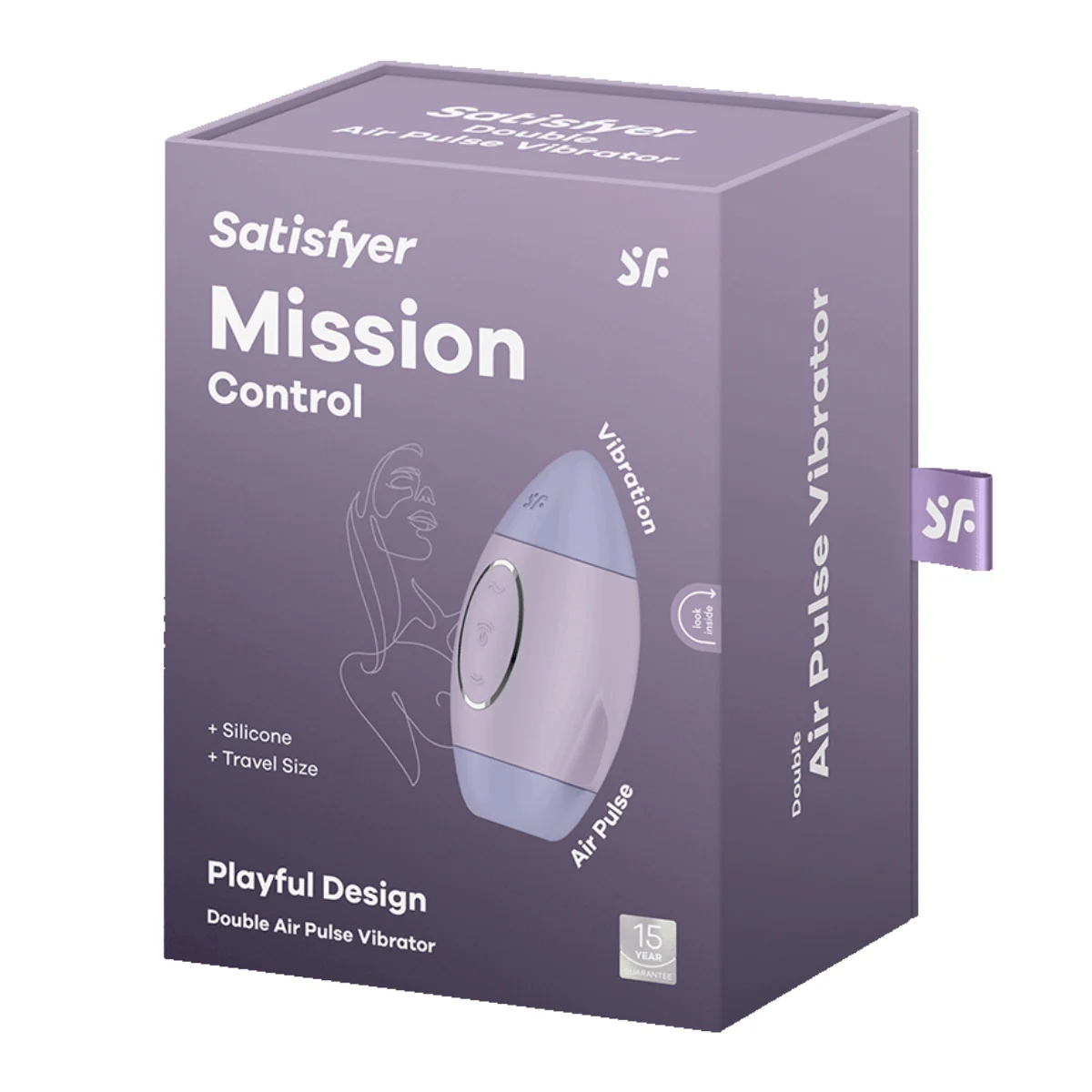 Satisfyer Mission Control Double Air Pulse Vibrator Violet - Image 2
