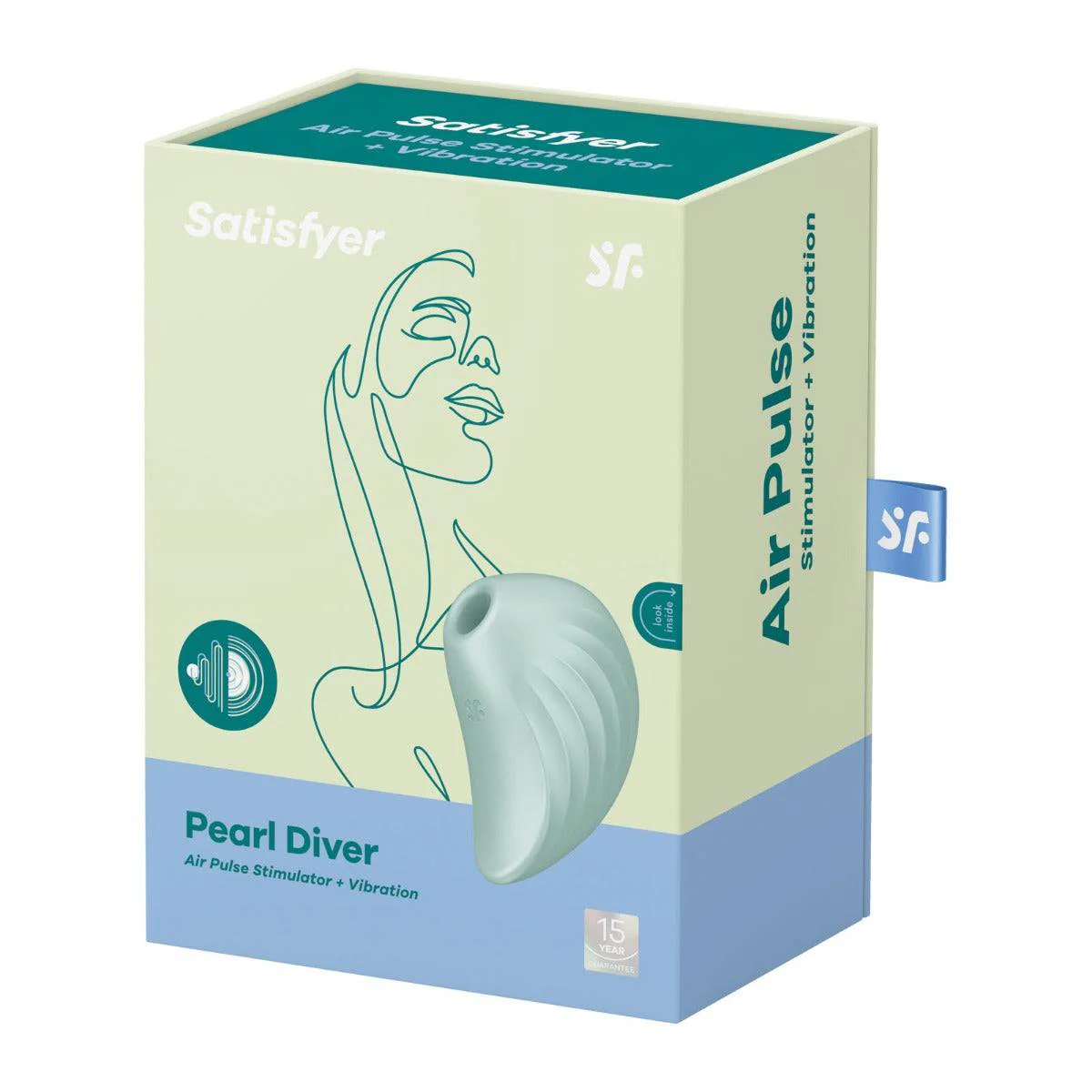 Satisfyer Pearl Diver Air Pulse Stimulator Mint - Image 2