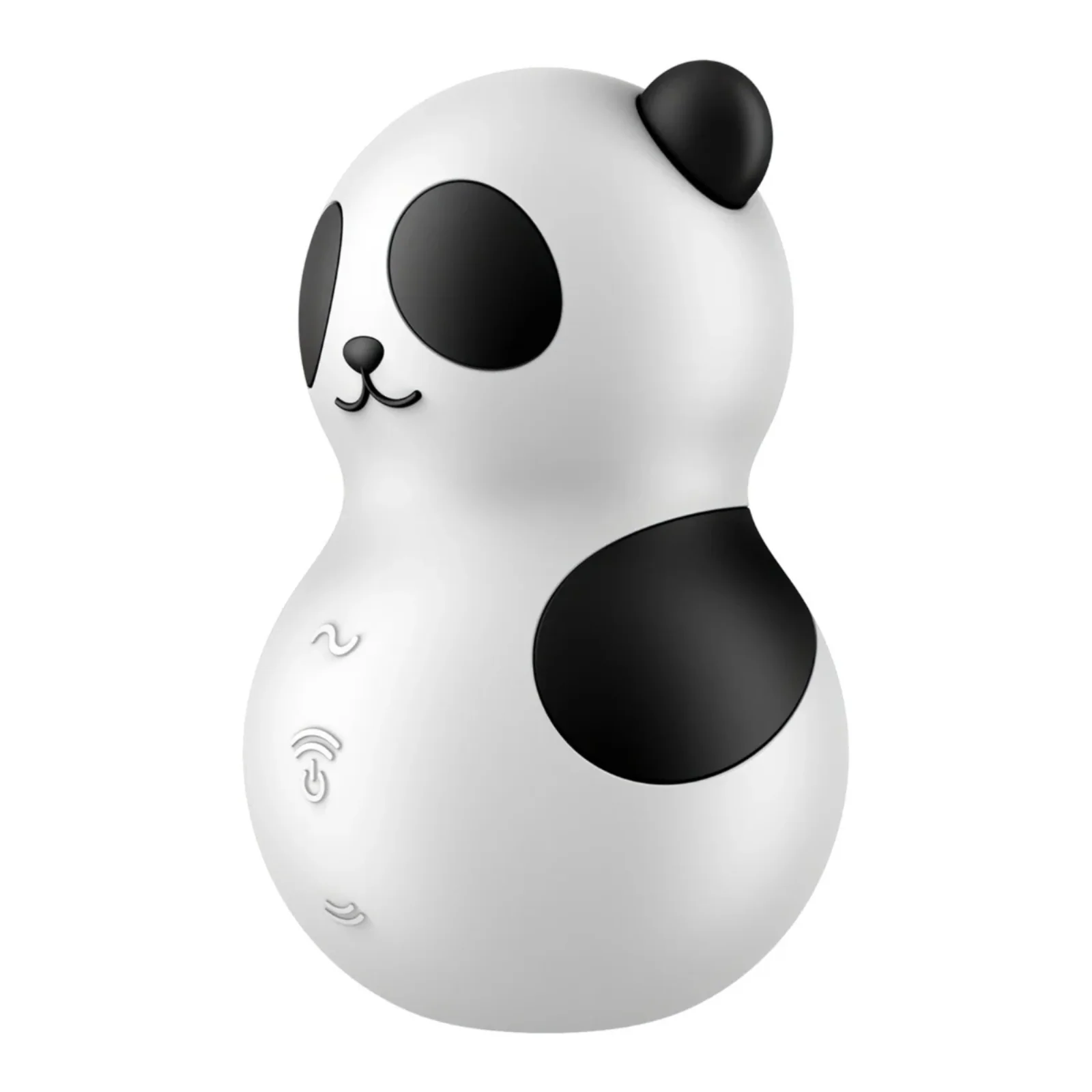 Satisfyer Pocket Panda Double Air Pulse Vibrator Black White - Image 4