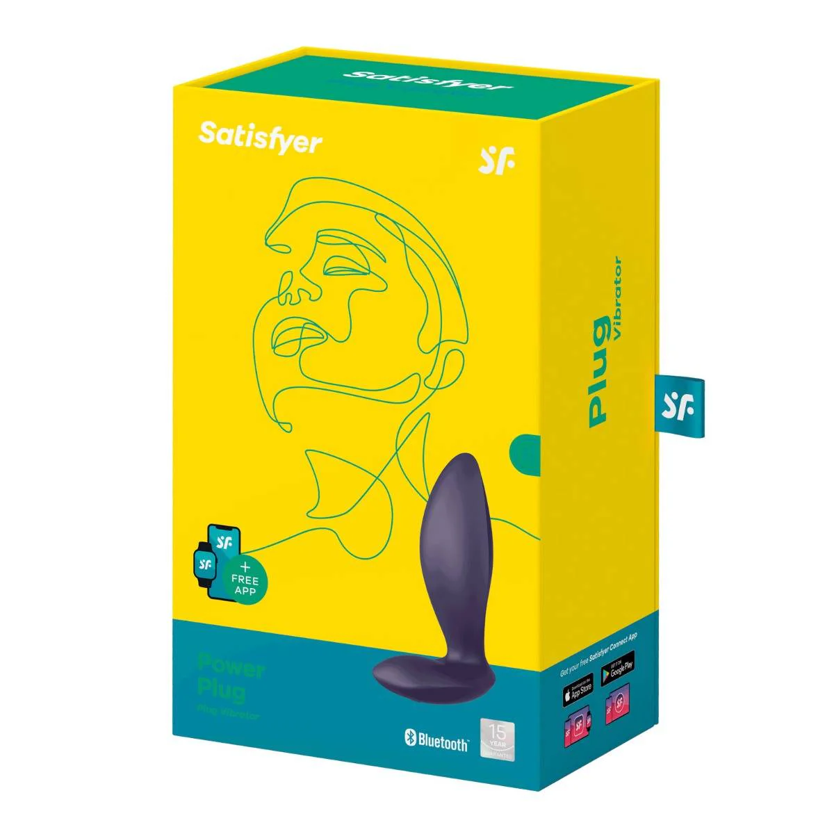 Satisfyer Power Vibrating Butt Plug Deep Purple - Image 2