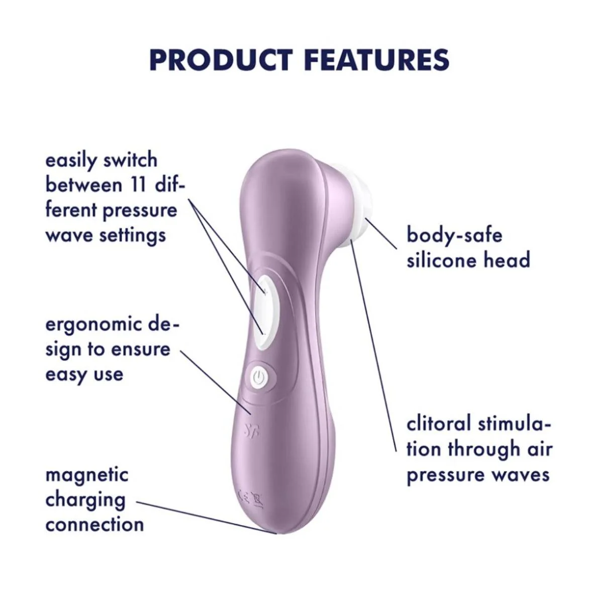 Satisfyer Pro 2 Air Pulse Stimulator Violet - Image 4
