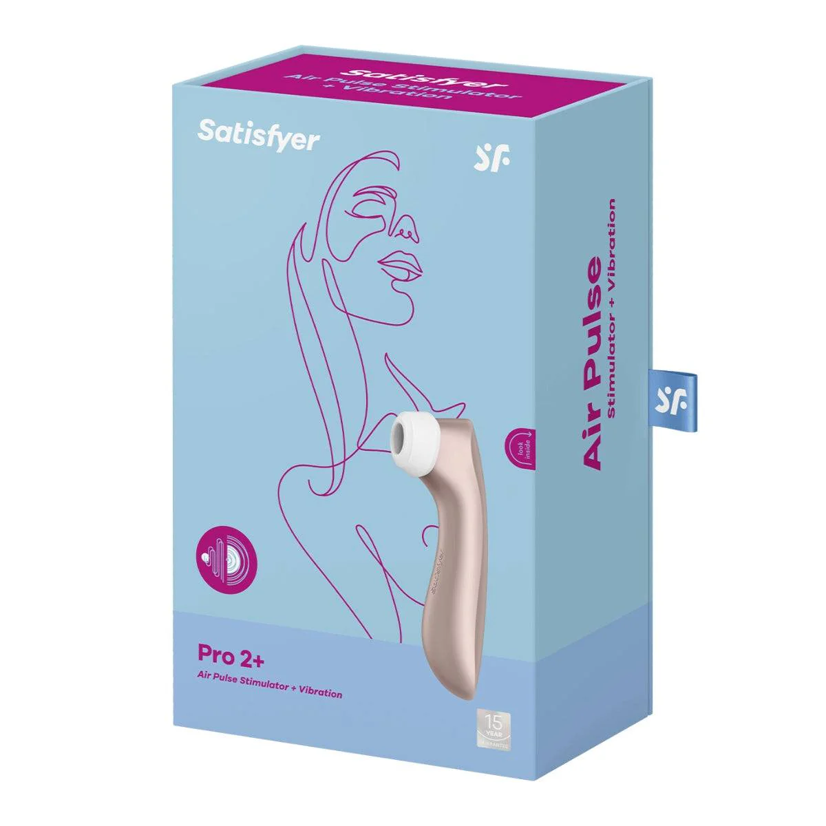 Satisfyer Pro 2 Plus Air Pulse Stimulator Light Pink - Image 2