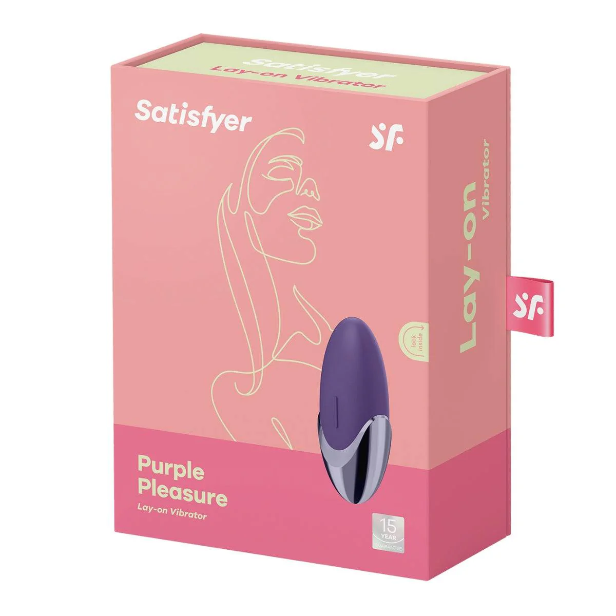 Satisfyer Purple Pleasure Lay On Vibrator Violet - Image 2