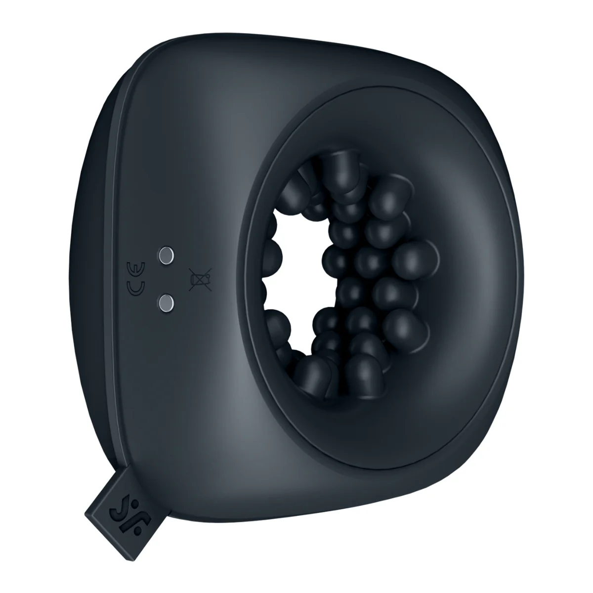 Satisfyer Ring Stroker Vibrating Masturbator Black - Image 3