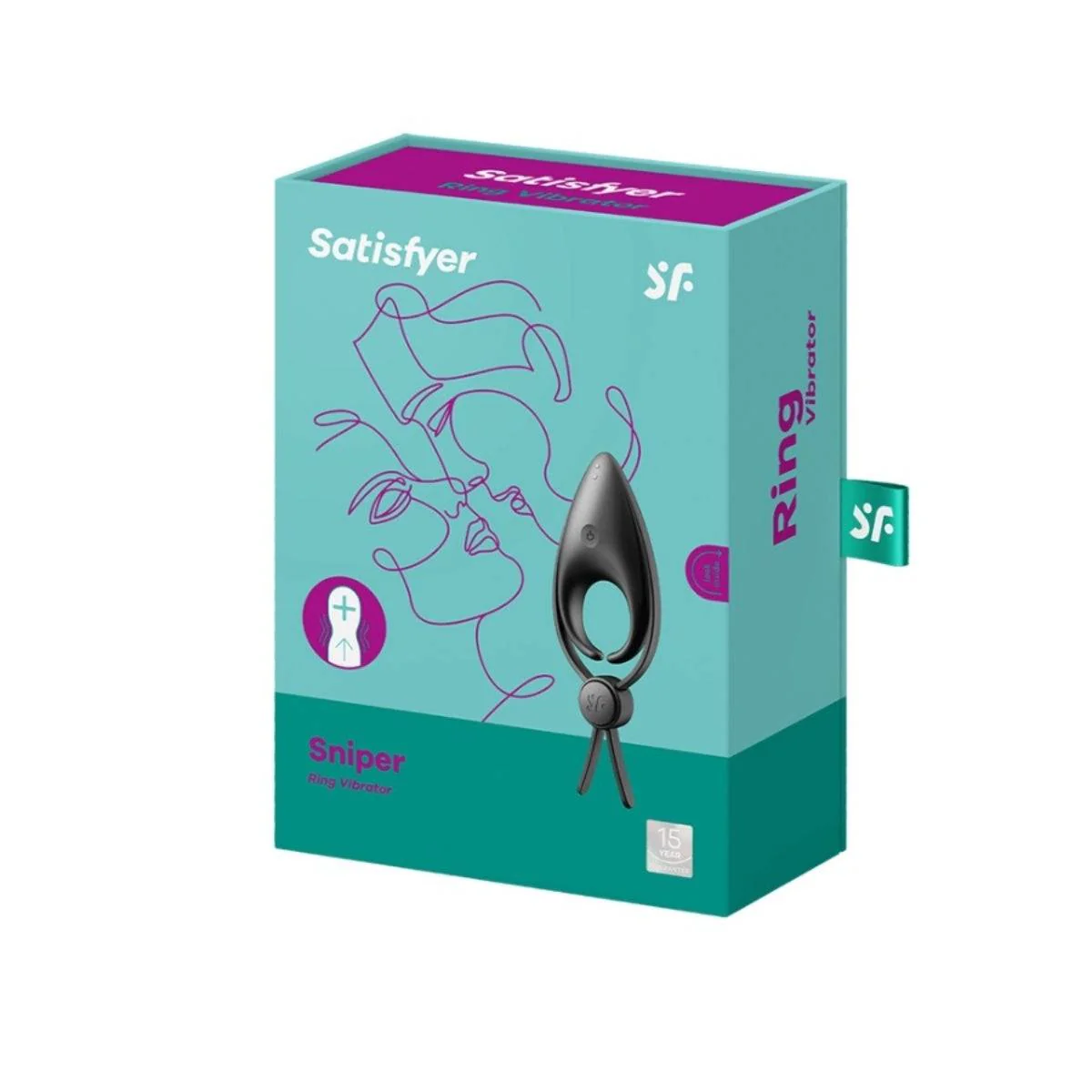 Satisfyer Sniper Vibrating Cock Ring Black - Image 2