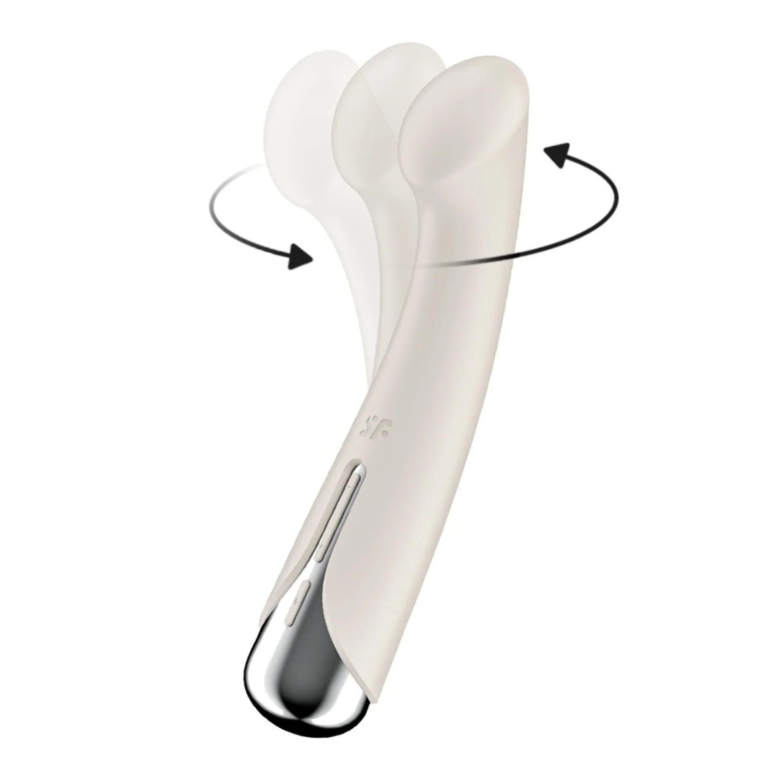 Satisfyer Spinning G-Spot 1 Rotating Shaft G-Spot Vibrator Beige - Image 3