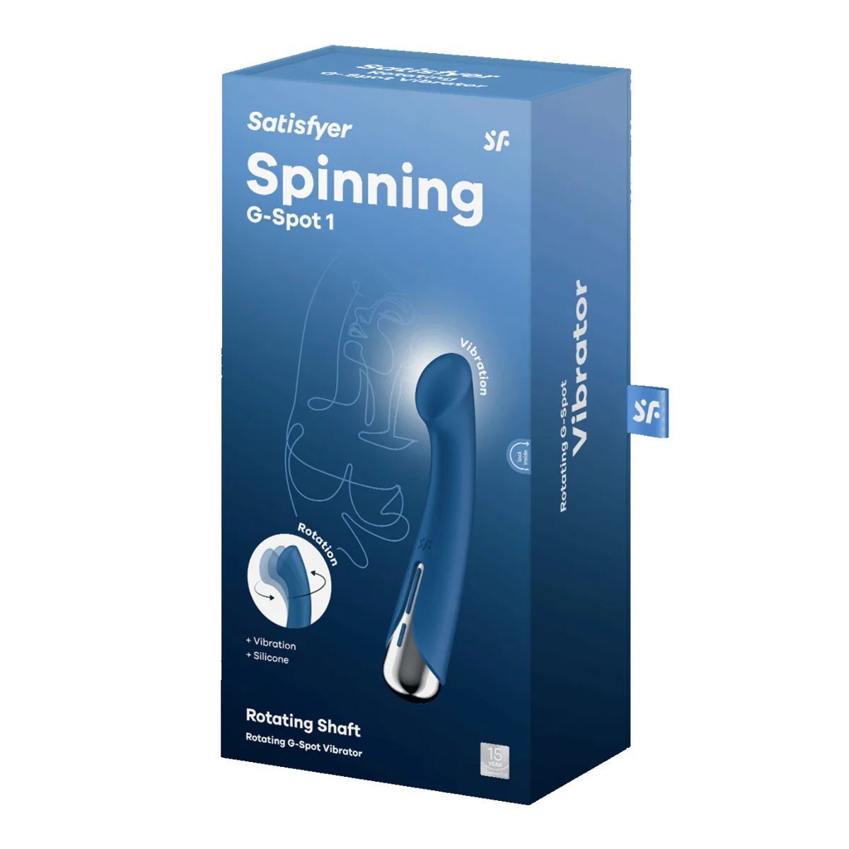 Satisfyer Spinning G-Spot 1 Rotating Shaft G-Spot Vibrator Blue - Image 2