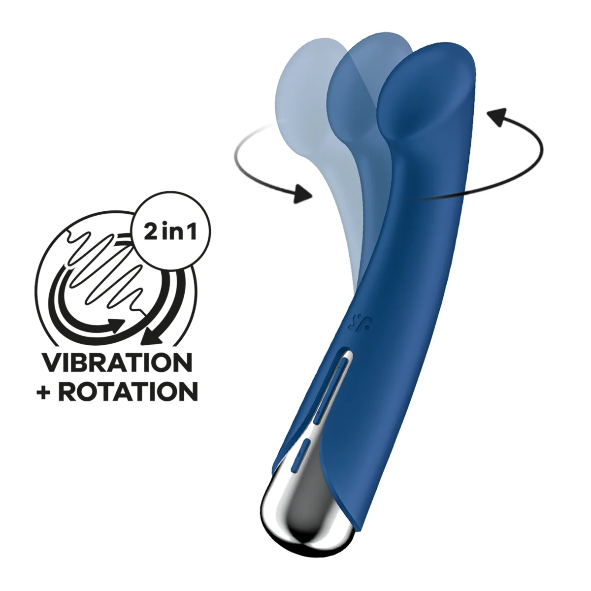 Satisfyer Spinning G-Spot 1 Rotating Shaft G-Spot Vibrator Blue - Image 7