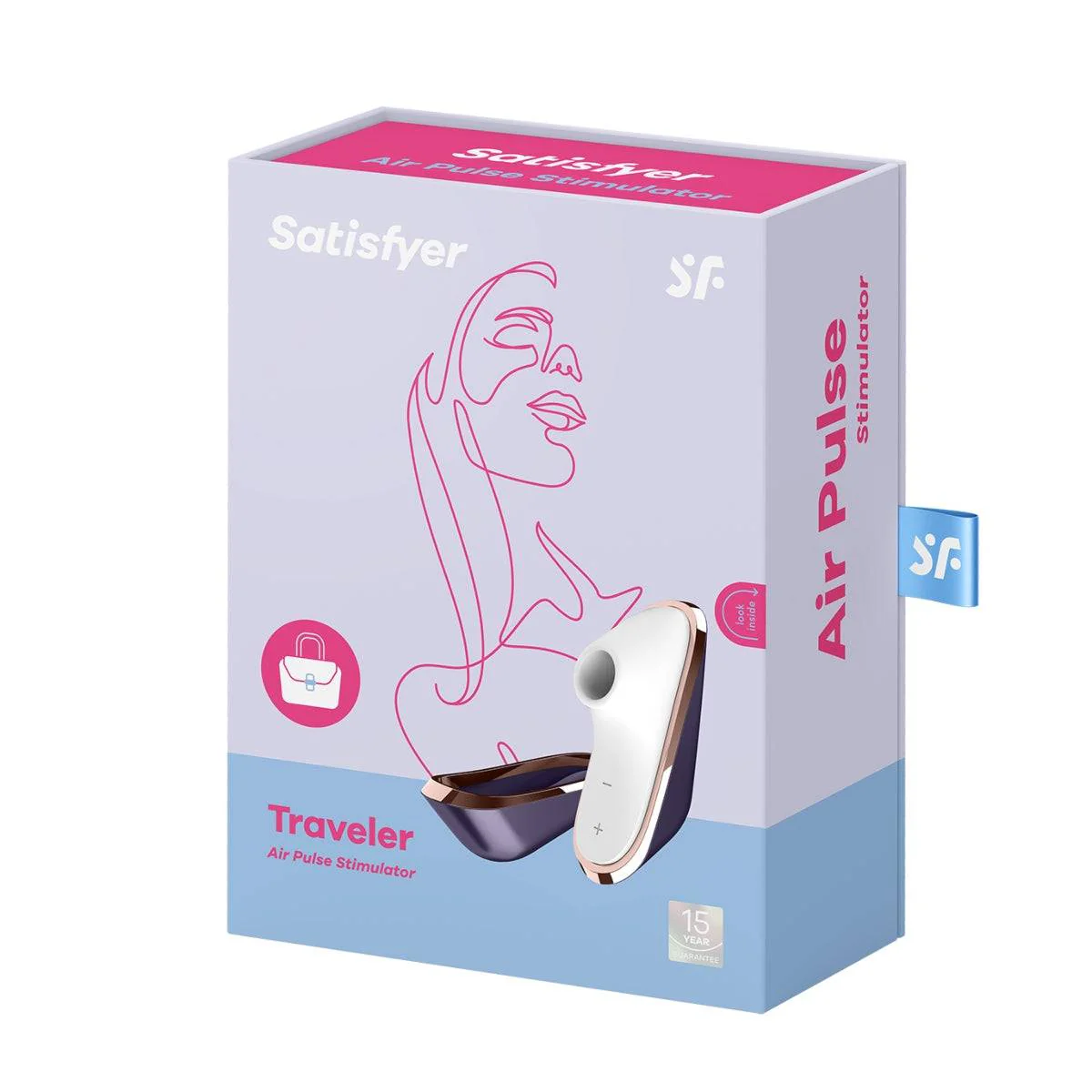 Satisfyer Traveler Air Pulse Stimulator Purple White - Image 2
