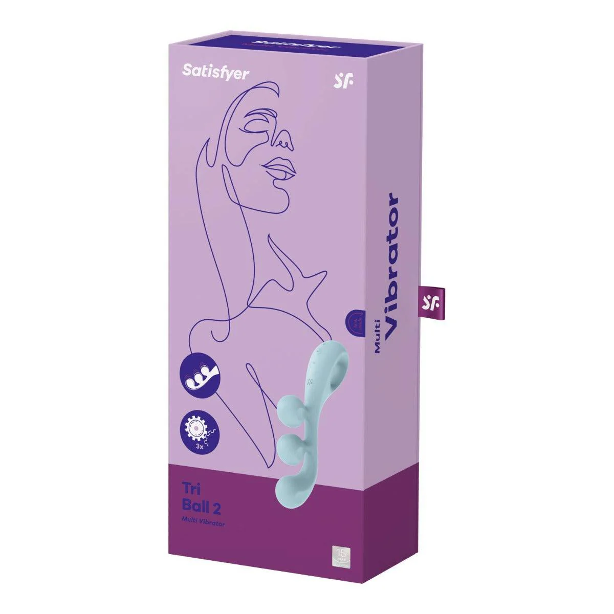 Satisfyer Tri Ball 2 Multi Vibrator Light Blue - Image 2