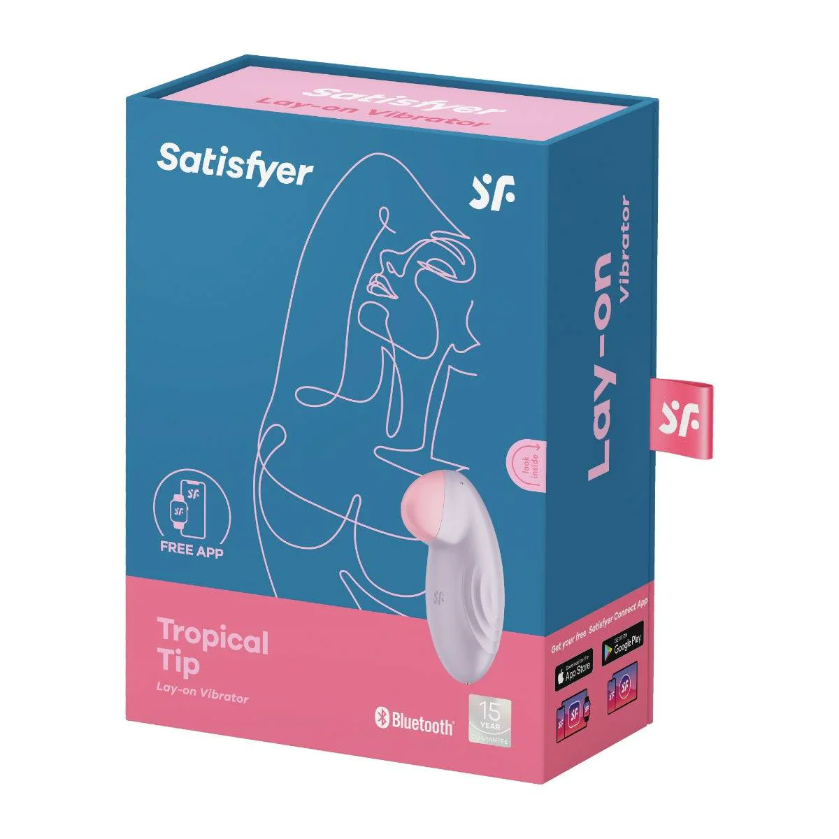 Satisfyer Tropical Tip Lay On Vibrator Lilac - Image 2