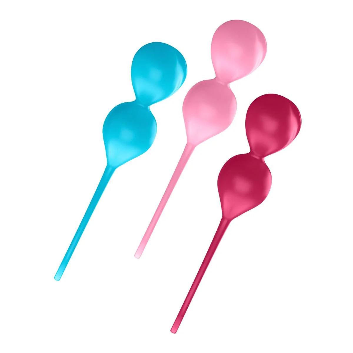 Satisfyer V Balls Pelvic Training Set Blue Pink Red - Image 4