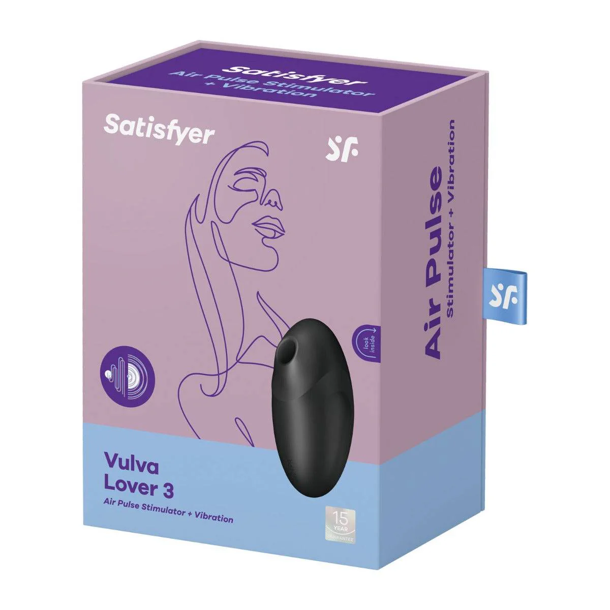 Satisfyer Vulva Lover 3 Air Pulse Stimulator Black - Image 2
